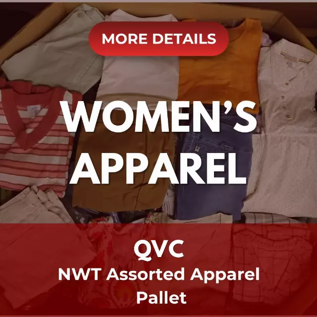 QVC MIXED WOMEN'S APPAREL BRANDS | Assorted Women's Apparel | NWT | 300 Pieces | Pallet #PA-669