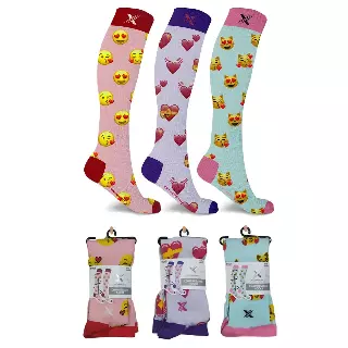 Emoji Collection Compression Socks - 3 ASST STYLES — Large/XL