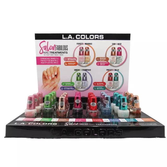 L.A. Colors Salon Fabolous Nail Treatments - Wholesale Display 24 Units (CLAC480)