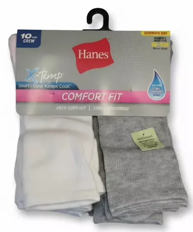 #6-H-1741 Women’s Crew Socks – $5.00 Per 10 Pair Pack (7 Packs)