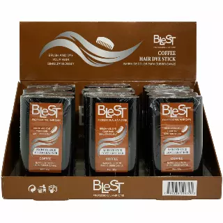 Blest Hair Dye Stick Coffee - Wholesale Display 12 Units (HDS-783)