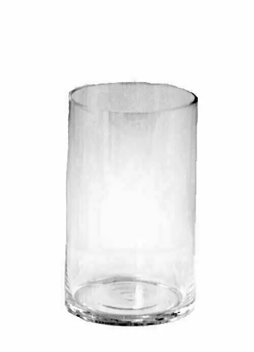 GP3141-8 – 6” x 8” Round glass cylinder-“case pk 12”