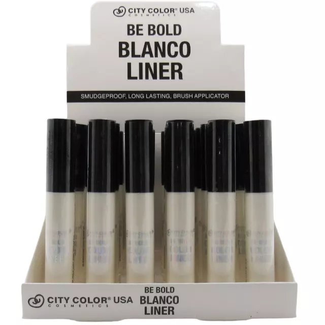 City Color Be Bold Color Blanco Liner - Wholesale Display 36 Units (E-0092A-1)
