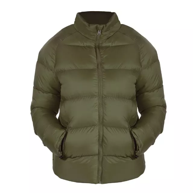Women’s 20D Solid Puffer Full Zip Jacket - Plus Size Style #LJ317X - $16.00/Unit 12 PC — S-XL (WHOLESALE) / Olive