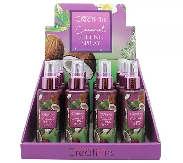 Beauty Creations Setting Spray - Coconut - Wholesale Display 12 Units (SPN04)