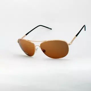 Classic Polarized Aviator Sunglasses with Two-Tone Comfort Temples SS8076-PL