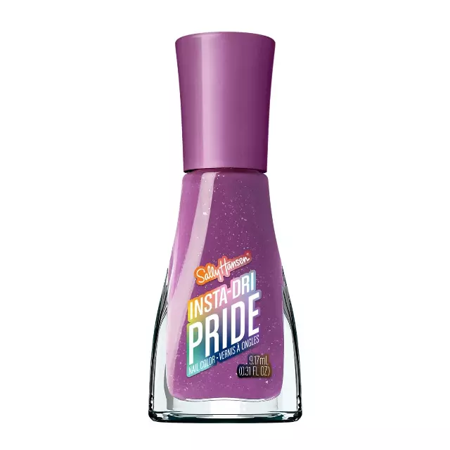 Sally Hansen Insta-Dri Pride Nail Polish | Quick Dry, Long Lasting, Streak-Free Shine | Opaque, Shimmery | 774 Power to the Purple | Bold Purple Nail Color