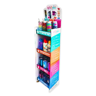 Insulated Drinkware Assortment Floor Display - 24 Pieces Per Retail Ready Display Kit 88499