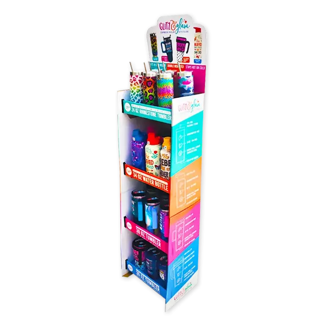 Insulated Drinkware Assortment Floor Display - 24 Pieces Per Retail Ready Display Kit 88499