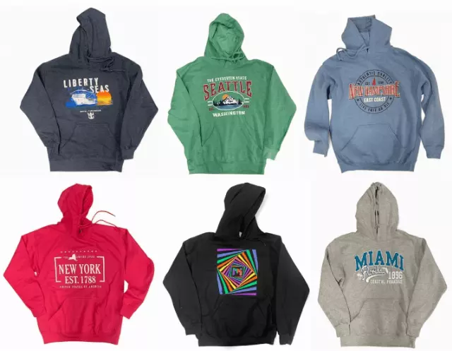 #7-714-PR-1 Adult Print Hoodies – $2.90 each (24 Pieces)