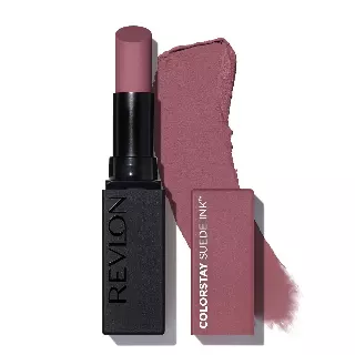 Revlon Lipstick, ColorStay Suede Ink, Built-in Primer, Infused with Vitamin E, Waterproof, Smudge-proof, Matte Color, 012 Power Trip, 0.09 oz — 012 Power Trip / 12 Pack