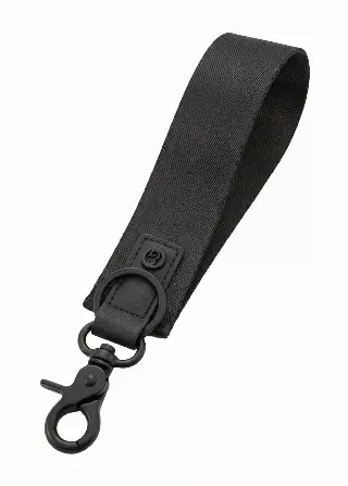 Joan & David Sport Webbing Keychain Wristlet Strap Lanyard — 367-BLACK