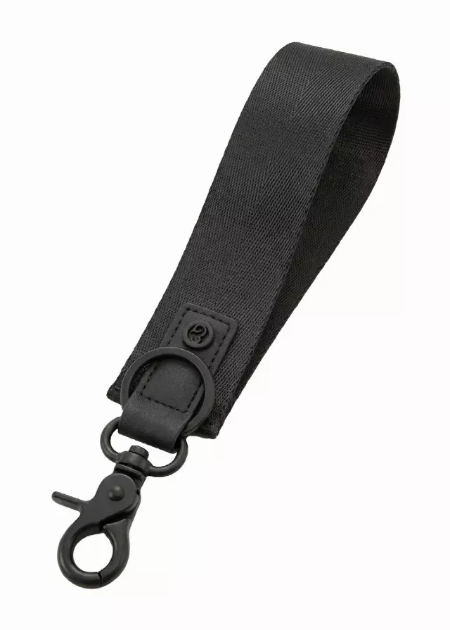 Joan & David Sport Webbing Keychain Wristlet Strap Lanyard — 367-BLACK