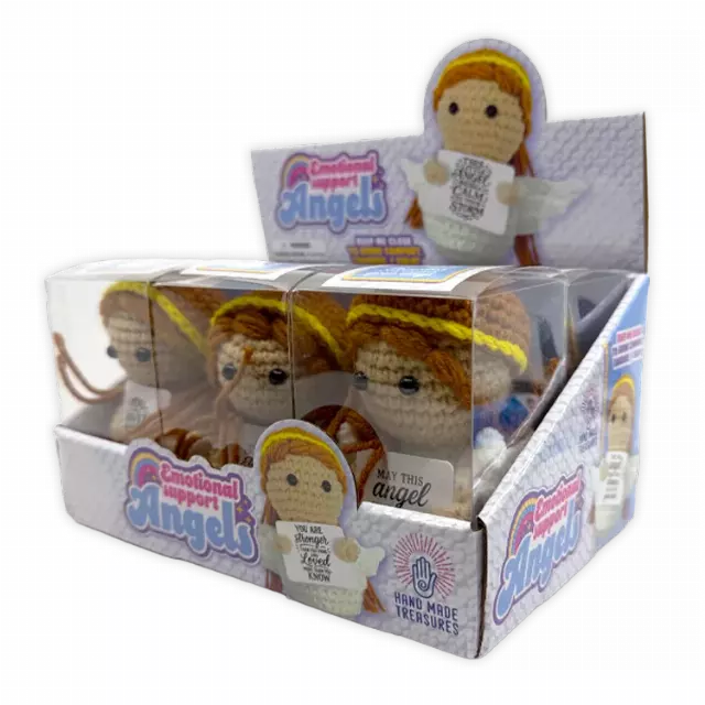 Emotional Support Keepsake Crochet Plush Angels - 6 Pieces Per Retail Ready Display 26440