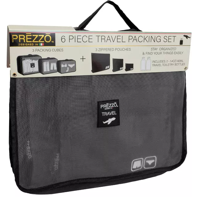 Prezzo Travel Packing Set 6 Piece — 100-BLK · SKU PRP1763-100-BLK
