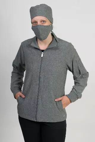 Medgear Women's Lily Jacket | Clearance Item — M / Heather Graphite