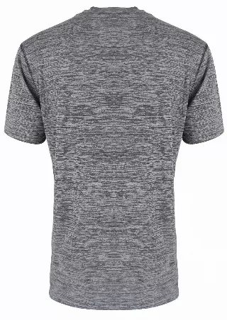 Men's performance crew neck t shirt breathable with marled jersey - Style #LHT10- $6.90/Unit MINIMUM 24 PCS Open Stock - PLEASE SEE DESCRIPTION - S-2XL — Light Grey