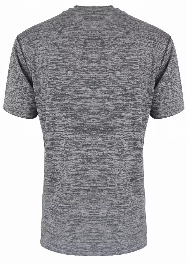 Men's performance crew neck t shirt breathable with marled jersey - Style #LHT10- $6.90/Unit MINIMUM 24 PCS Open Stock - PLEASE SEE DESCRIPTION - S-2XL — Light Grey
