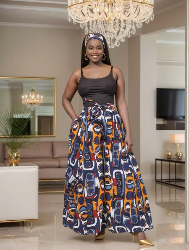 701P - NEW PRINT ALERT!!!! Ankara Palazzo Pants With Pockets (3 PCS PRE-PACK) - $25.00 Each — One Size (4 - 24) / Print-666