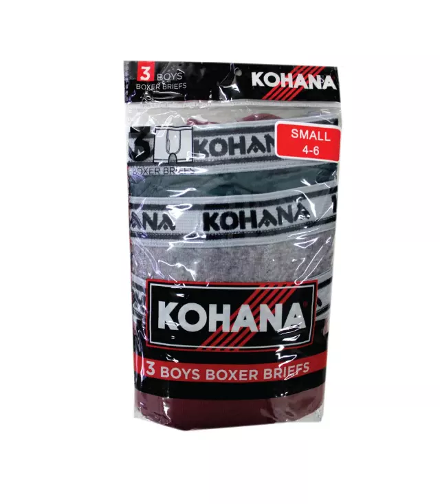 Boy's Knit Boxer Brief - 3pk Asst Colors - 3266 — 3266 / SMALL 4-6
