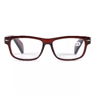 Classic Unisex Rectangular Reading Glasses in Black, Tortoise, and Clear Colors RJ061 — +3.75