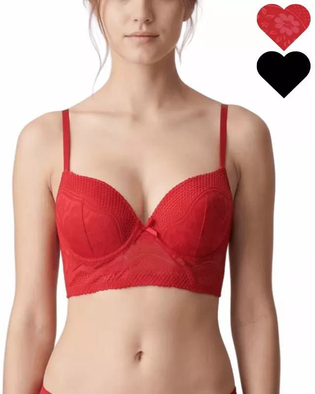 Alexa Push-Up 2-Pack Bra — Red / 34C