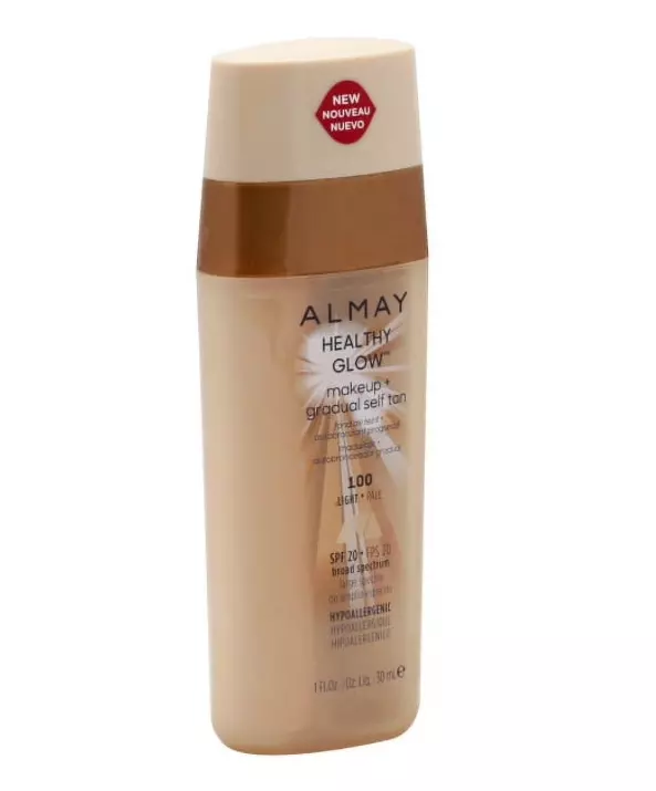 Almay Healthy Glow Makeup and Gradual Self Tan, #100 Light