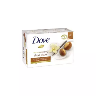 Dove Bar Soap Shea Butter 90g 4 Pack Case of 12