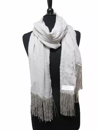 JC315 Tassel Spring Scarf — Grey