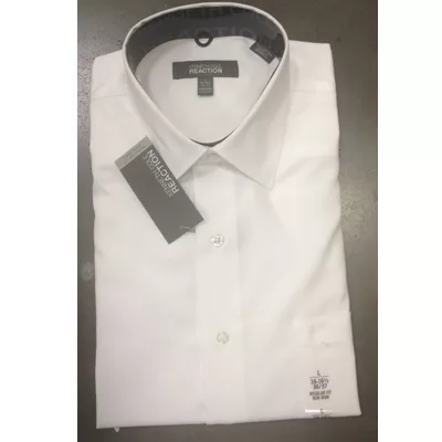 Kenneth Cole Reaction mens WHITE button front shirts 24pcs.