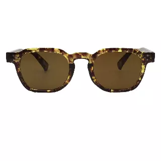 Modified Round Sunglasses with Wide Temples and Front Frame Pin Details P11128