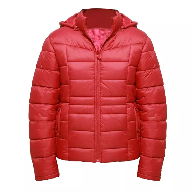 Women’s 20D Solid Full Zip Puffer Jacket - Style #LJ323 - $15.00/Unit 12 PC — S-XL (WHOLESALE) / Red