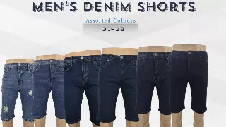 Megaannum Wholesale - Classic Men's Denim Shorts - Assorted Colors
