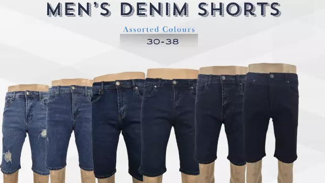 Megaannum Wholesale - Classic Men's Denim Shorts - Assorted Colors