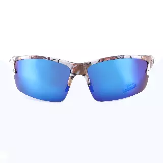 Coolook Semi-Rimless Camo Print Sunglasses CL10844