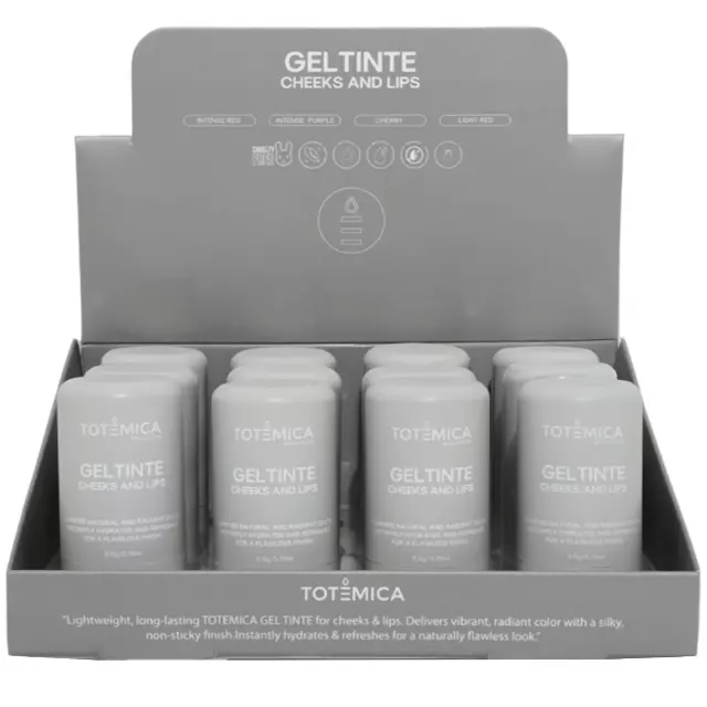 Totemica Gel Tinte Cheeks And Lips - Wholesale Display 12 Units (TBR24-F2DIS)