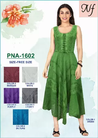 PNA-1602 - Summer Sleeveless Stonewash Dress - (6-PCS PRE-PACK) ($17 Each)