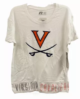 #266-V-S Women’s Virginia White Printed T-Shirt – $.50 each (25 Pieces)