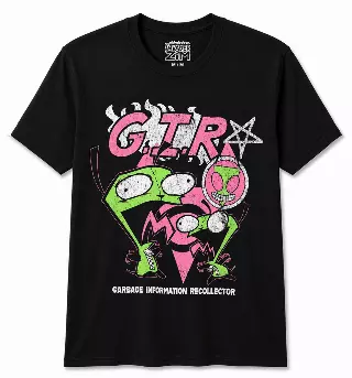 NICKELODEON INVADER ZIM T-SHIRT BLACK