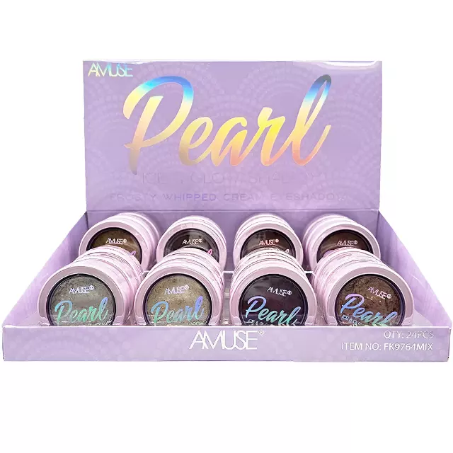 Amuse Pearl Ice & Glow Cream Shadow - Wholesale Display 24 Units (FK9764MIX)