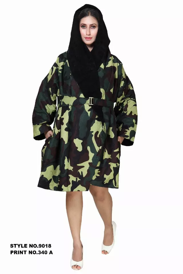 9018 - Reversible Suede Jacket - One Size (3pcs PRE-PACK) ($40 Each) — One Size / Print-340A