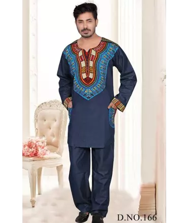 166 - Men's Dashiki Set (Top & Pants) - (4 Per Pack) - $20.00 EACH