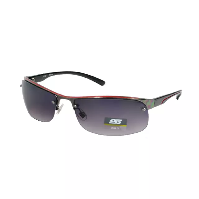 Men’s Semi-Rimless Performance Sport Sunglasses with Wrap-Around Design SS8068