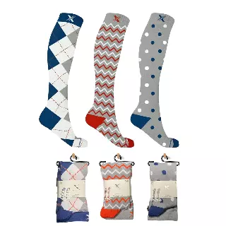 OFFICE HERO COMPRESSION SOCKS - 3 ASST STYLES — S/M