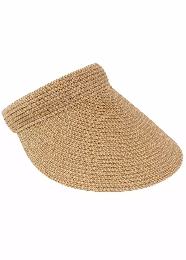 Magid Straw Visor — Natural · SKU HA-6201S-NAT