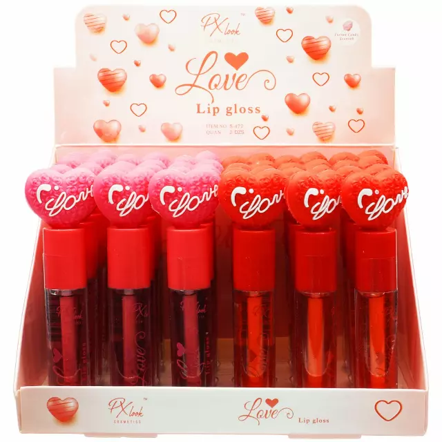 Px Look Love Lip Gloss - Wholesale Display 24 Units (S-472)