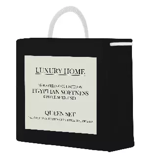 Ultra Soft Bed Sheet Set (6-Piece) — Black / Twin