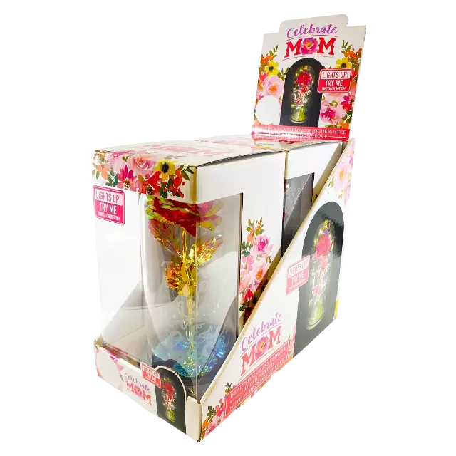 Mothers Day Celebrate Mom Jumbo Glass Keepsake - 2 Pieces Per Retail Ready Display 23338