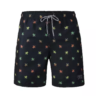 Boys' Quick-Dry Mesh-Lined Swim Trunks - Black