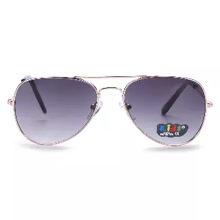 Kids Pilot Style Aviator Sunglasses: Sleek Metal Frames in Multiple Colors K10317